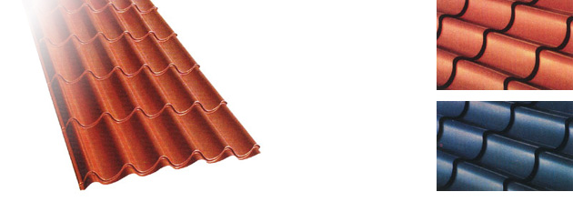 Panneaux tuiles métalliques non isolés